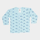 Infants Cotton Printed T-Shirt, Light Blue, small image number null