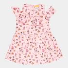 Printed Frock, Light Pink, small image number null