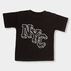 Boys' 100% Cotton Half Sleeves T-Shirt, काला, small image number null