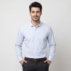 Men's Light Blue Spread Collar Formal Shirt, हल्का नीला, small