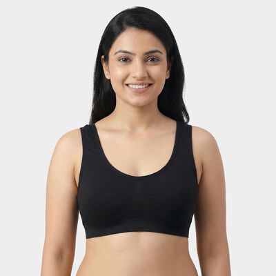 Women's Black Wireless Seamless Bralette