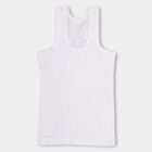 Boys' 100% Cotton Vest (Pack of 2), सफ़ेद, small image number null