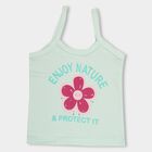 Infants' Pastel Mint Green Cotton Strap Neck Casual Vest, Light Green, small image number null