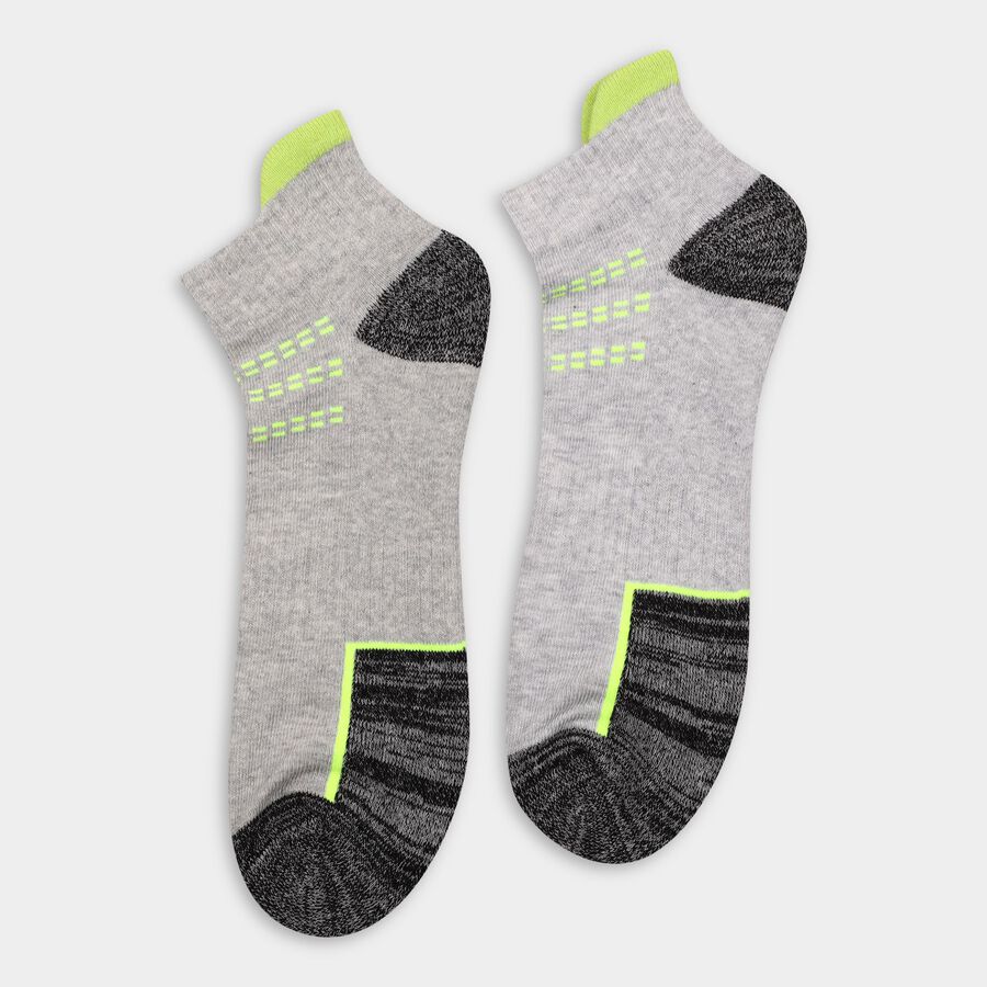 Men's Socks (Pack of 3), Black, large