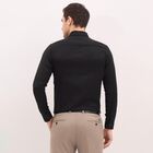 Men's Jet Black Cut Away Collar Formal Shirt, Black, small image number null