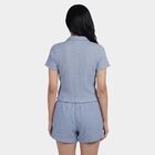 Women's Pale Powder Blue Minimalist Co-ord Set, Light Blue, small