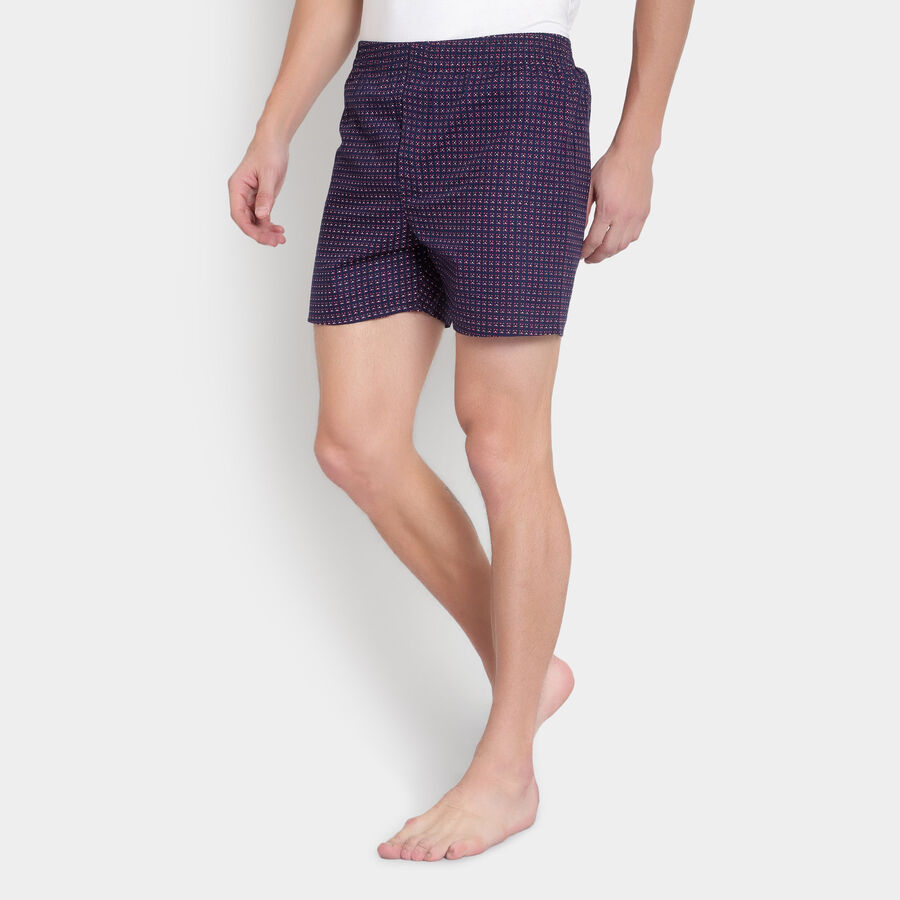 Cotton Printed Boxers, Navy Blue, large image number null
