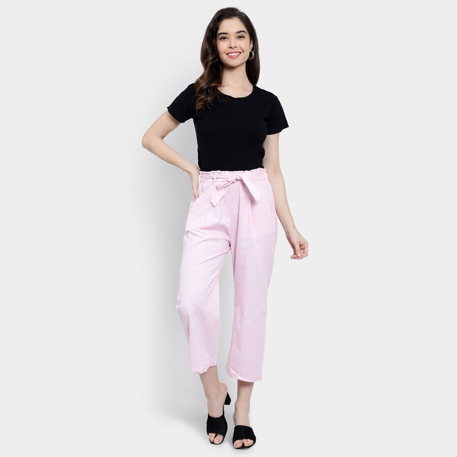 Stripes Trousers, गुलाबी, large image number null