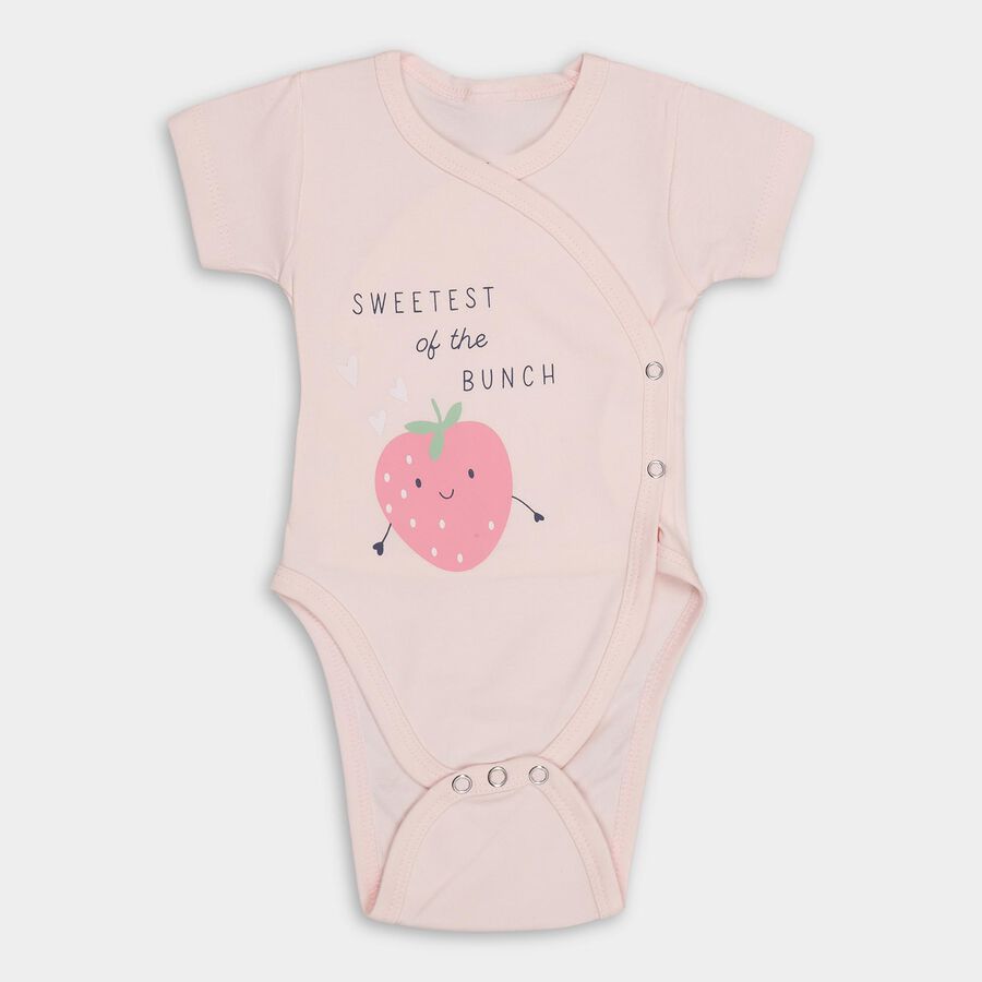 Infants' 100% Cotton Bodysuit , Light Pink, large