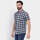 Men's 100% Cotton Casual Shirt, गहरा हरा, small