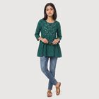 Ladies' Kurti, Dark Green, small