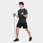 Men's Green Crew Neck Drifit T-Shirt, Dark Green, small