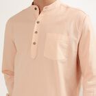 Men's 100% Cotton Kurta, पीच, small image number null