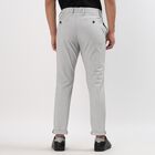 Men's Slim Fit Casual Trousers, हल्का ग्रे, small image number null