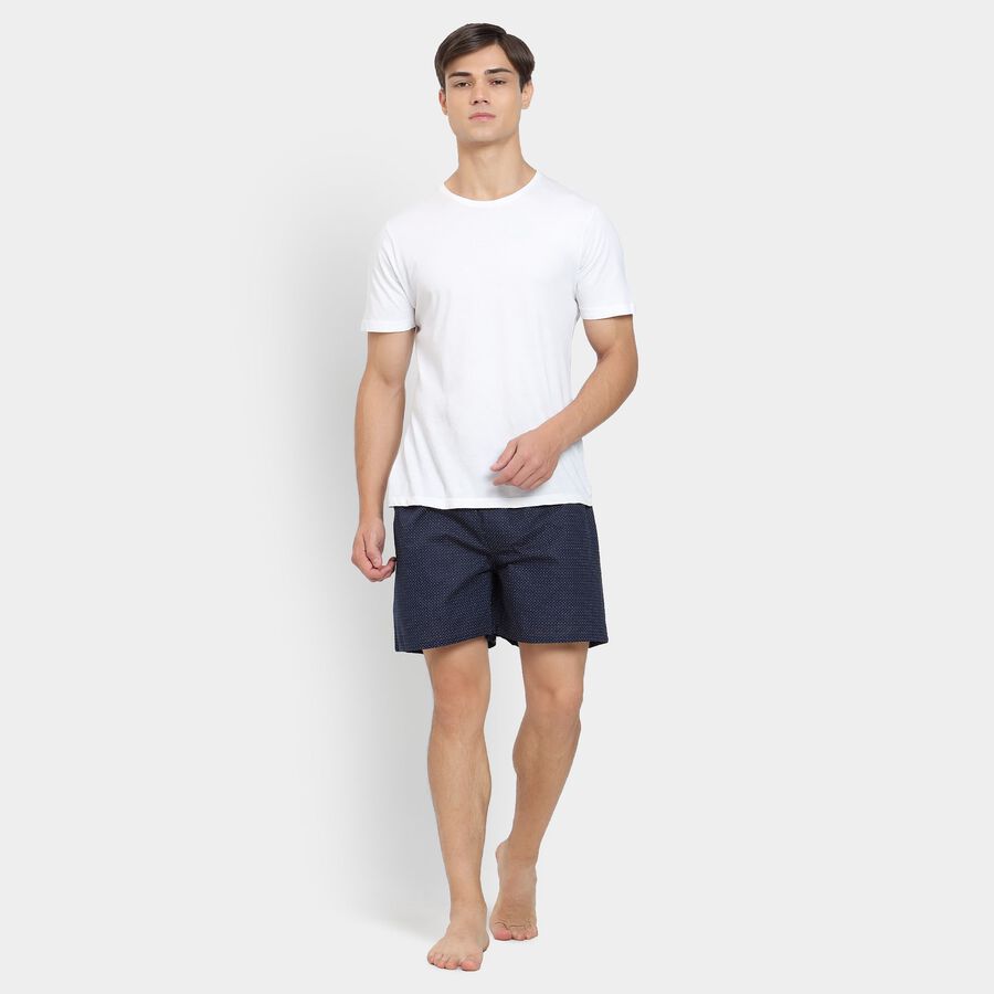 Men's Cotton Boxers, Navy Blue, large image number null