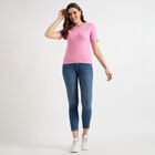 Ladies' Round Neck T-Shirt, Pink, small image number null