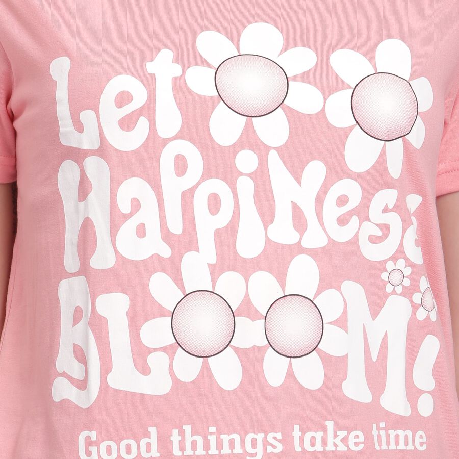 Ladies' Round Neck T-Shirt , Light Pink, large image number null