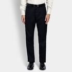 Men's Slim Fit Formal Trousers, काला, small image number null