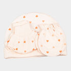 Infants Cotton Baby Gift Set, Peach, small image number null