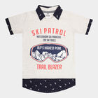 Boys All Over Print T-Shirt, Ecru Melange, small image number null
