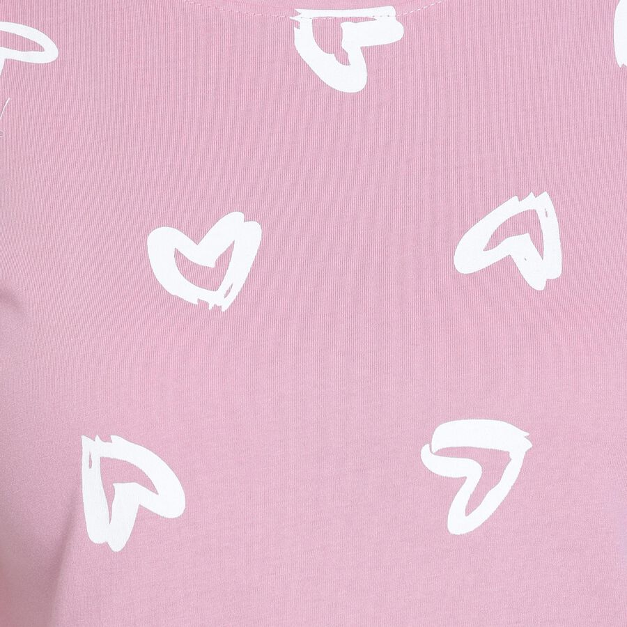 Ladies' Round Neck T-Shirt , Pink, large image number null