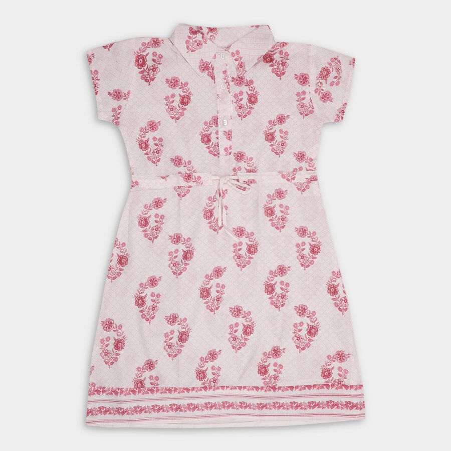Girls' Dress , हल्का गुलाबी, large image number null
