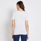 Round Neck T-Shirt, White, small image number null