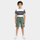 Boys' Light Green Regular Fit Bermuda Shorts, Light Green, small