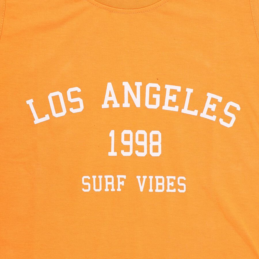 Boys' T-Shirt, Orange, large