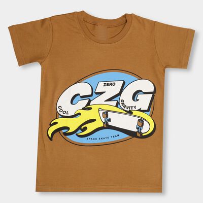 Boys' 100% Cotton Half Sleeves T-Shirt
