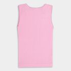 Girls' Cotton Vest, गुलाबी, small image number null