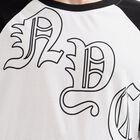 Men's Black and White Round Neck Casual Printed T-Shirt, Black, small image number null