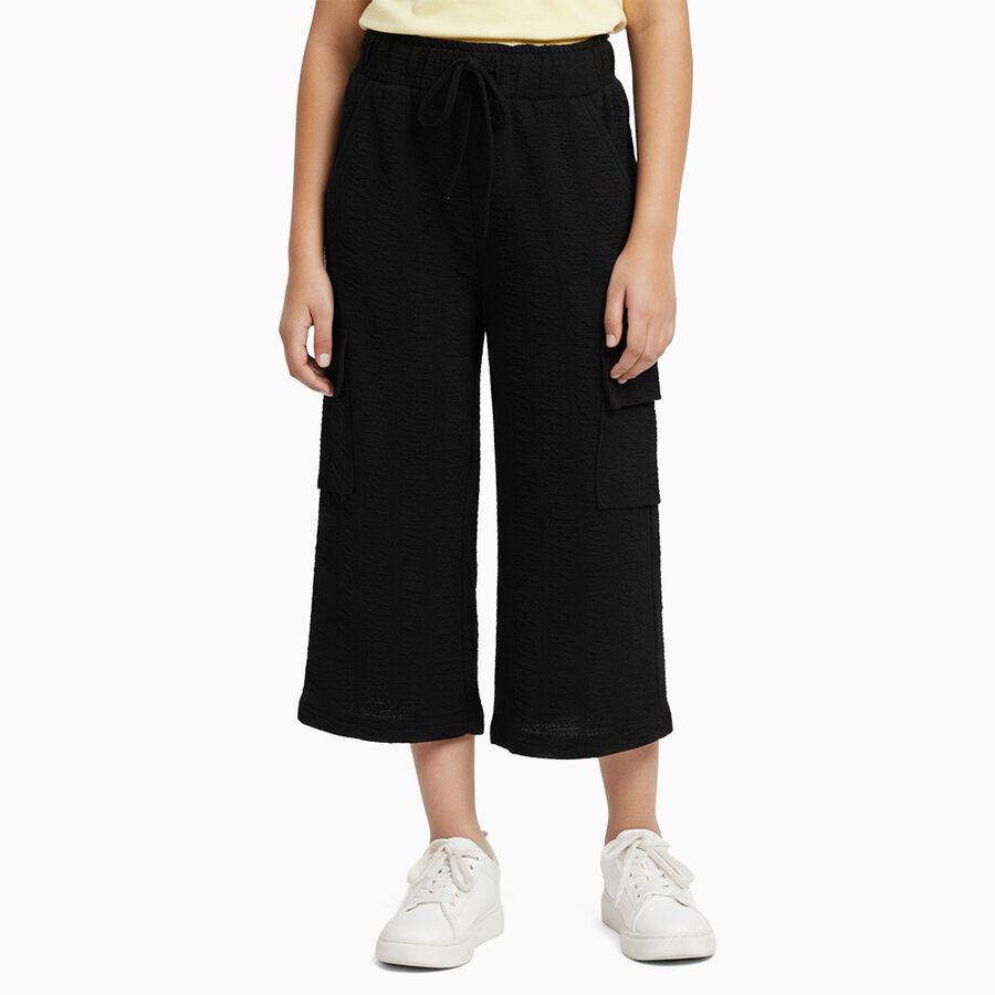 Girls' Capri, Black, large image number null