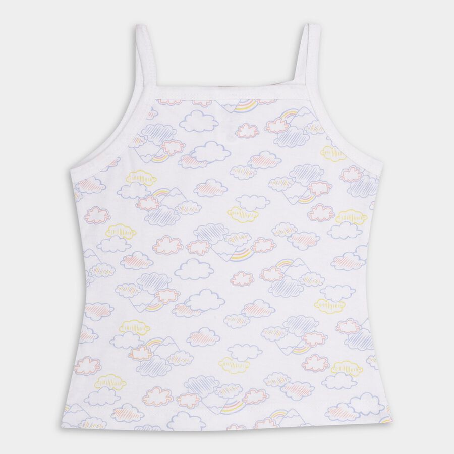 Girls' 100% Cotton Vest (Pack of 2), Peach, large image number null