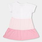 Infant Girls' 100% Cotton Frock, Pink, small image number null