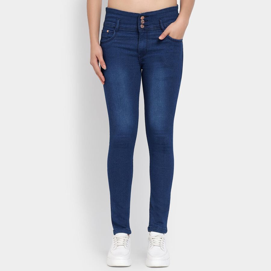 Ladies' Jeans, Dark Blue, large image number null