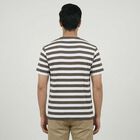 Men's Khaki Round Neck Casual T-Shirt, Khaki, small