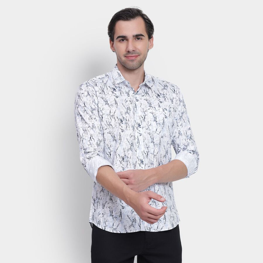 Men's Cotton Casual Shirt, Light Blue, large image number null