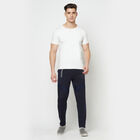 Cut & Sew Slim Track Pants, Navy Blue, small image number null