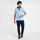Men's Collared Half Sleeves T-Shirt , Light Blue, small image number null