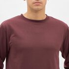 Men's Deep Maroon Crew Neck Casual Sweatshirt, Pink, small image number null
