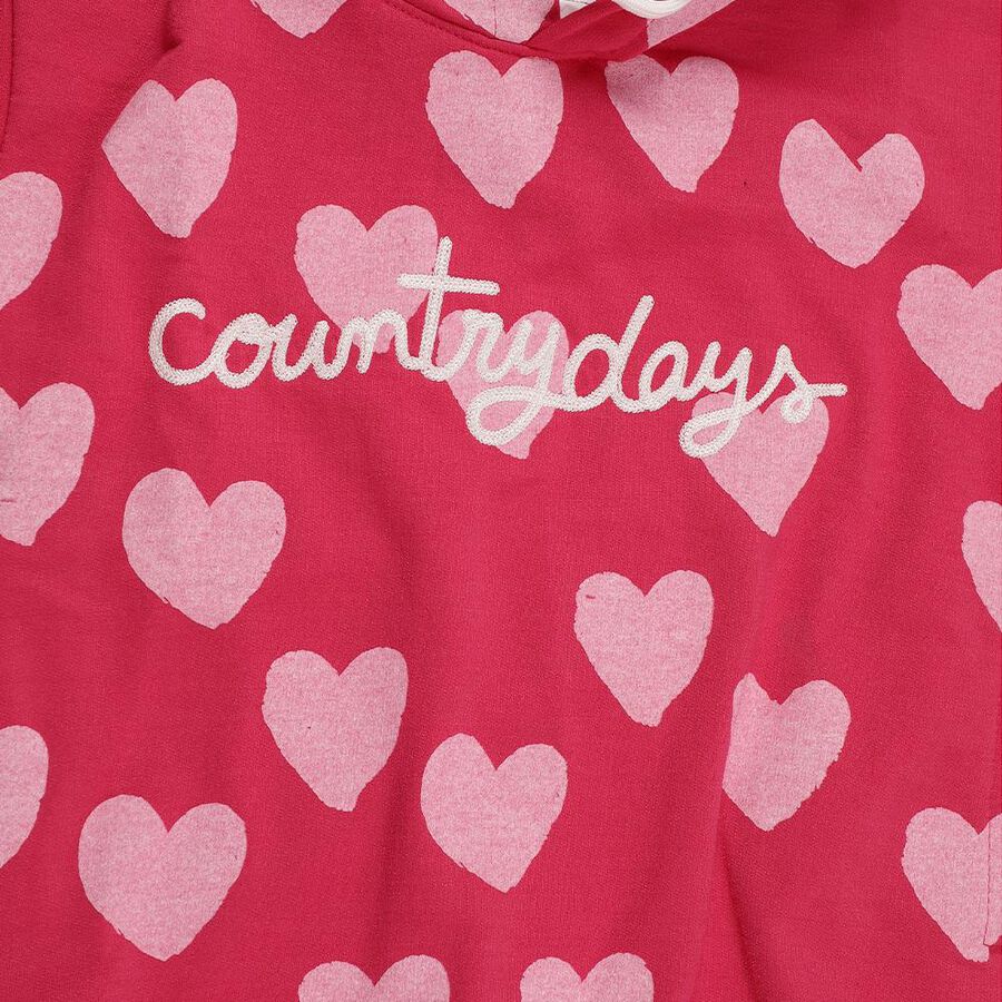 Girls' Sweatshirt, Fuchsia, large image number null