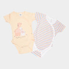 Infants Cotton Bodysuit, Peach, small image number null