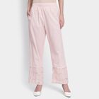 Ladies' 100% Cotton Palazzos, हल्का गुलाबी, small image number null