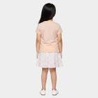 Girls Light Pink Round Neck Co-ord Set Upper and Bottom Set, हल्का गुलाबी, small