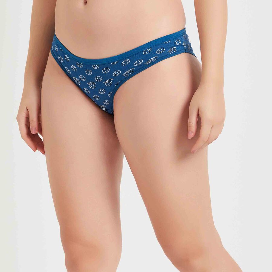 Cotton Printed Panty, Royal Blue, large image number null