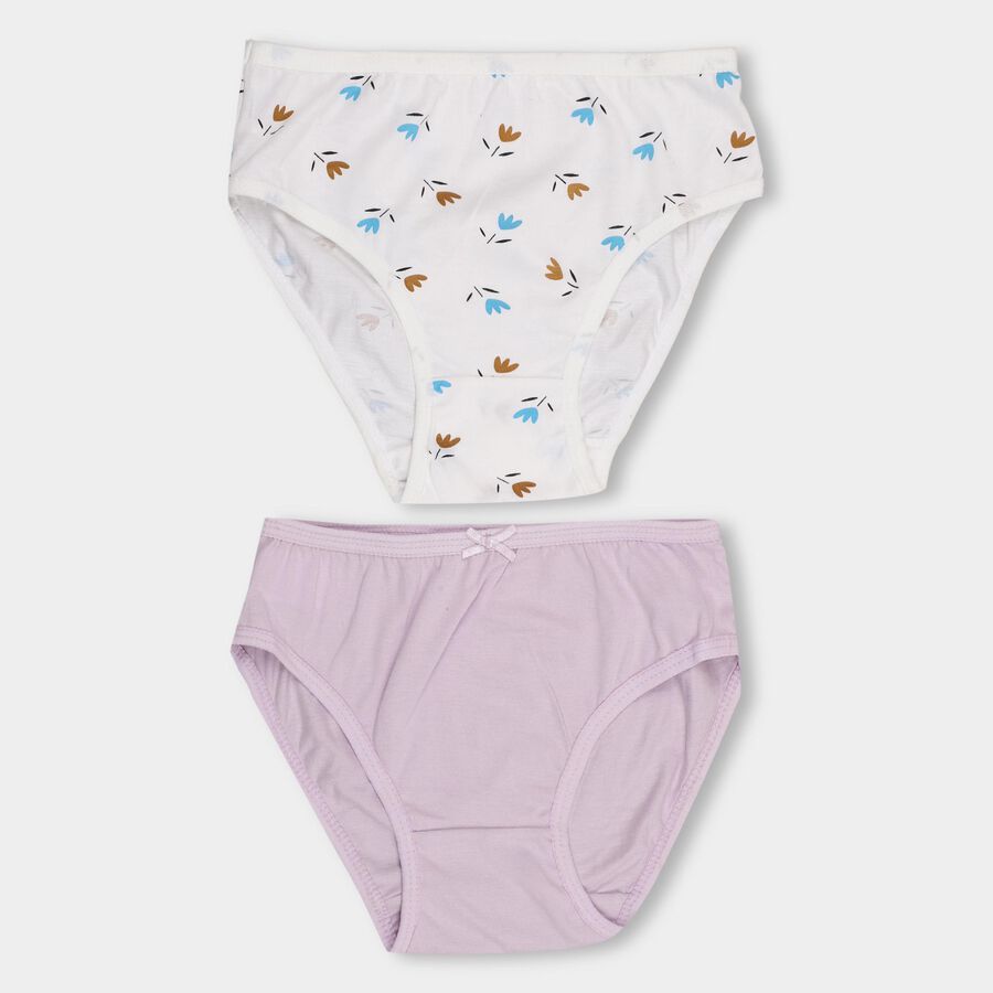 Girls' 100% Cotton Panty, सफ़ेद, large image number null