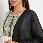Ladies' Dupatta, काला, small image number null