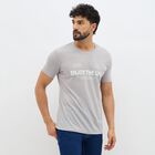 Men's Light Grey Round Neck Graphic T-Shirt, Light Grey, small image number null