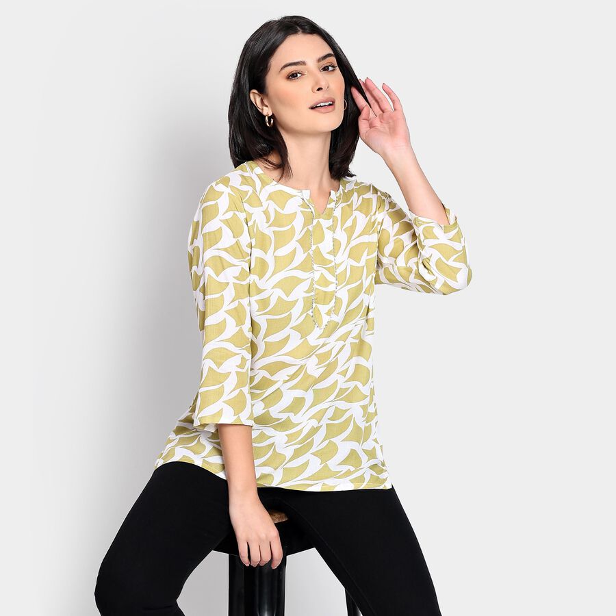 Ladies' Kurti , हल्का हरा, large image number null